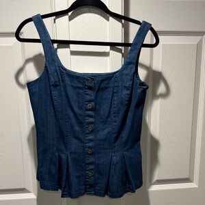 Banana Republic Dark Blue Denim Blouse